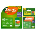 Zyrtec 24 Hour Allergy Relief Tablets, Indoor & Outdoor Allergy Medicine with 10 mg Cetirizine Hydrochloride Antihistamine, Value Bundle of one, 90 ct Bottle & Three, 1 ct Travel Packs Zyrtec buy supplements Au