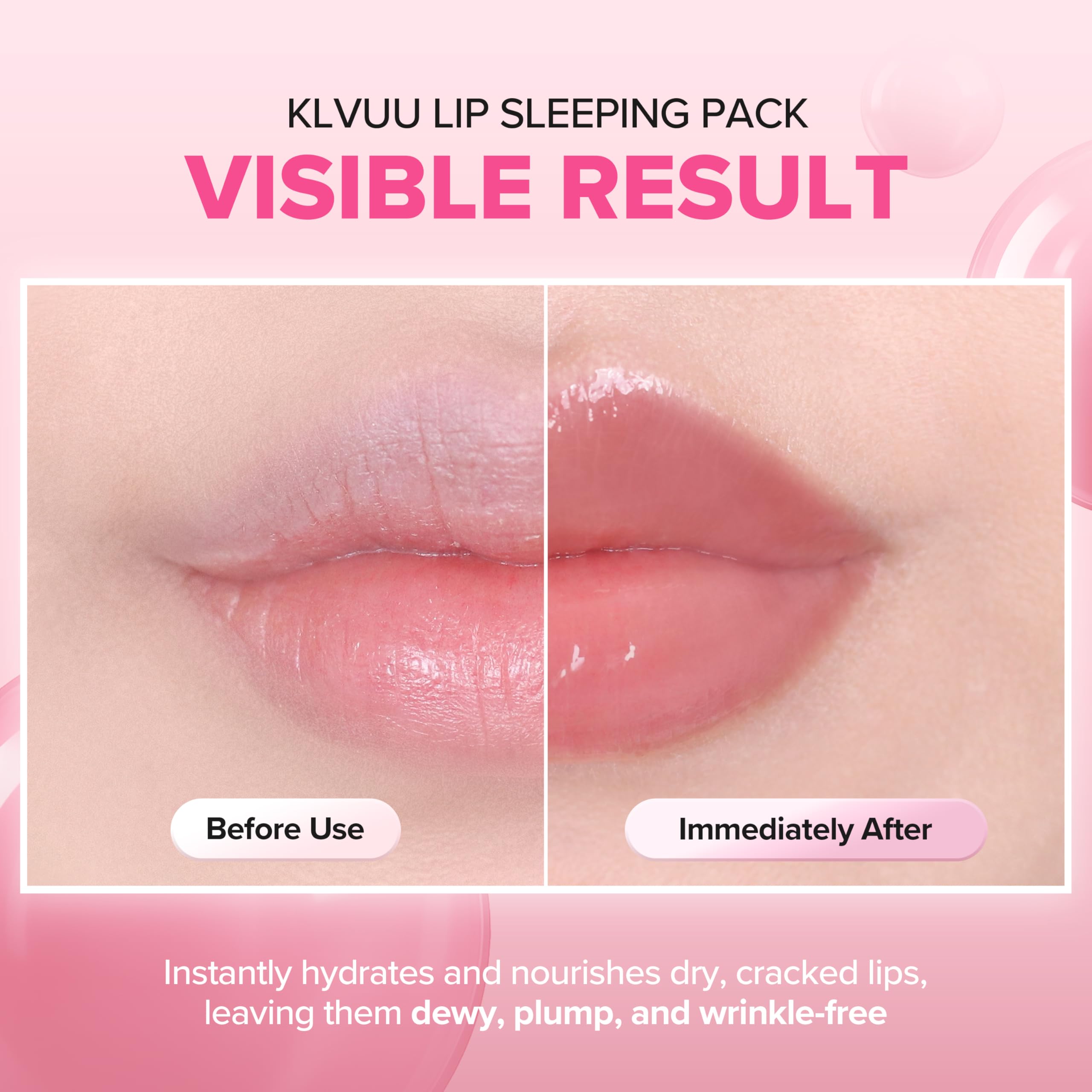 Klavuu Lip Mask Sleeping Pack (0.7oz) – Overnight Deep Hydrating Korean Lip Balm Treatment for Very Dry, Chapped Lips | Lip Lightening & Plumping with Instant Hydration | Gentle Exfoliating (Berry) KLAVUUBuy Supplements Australia