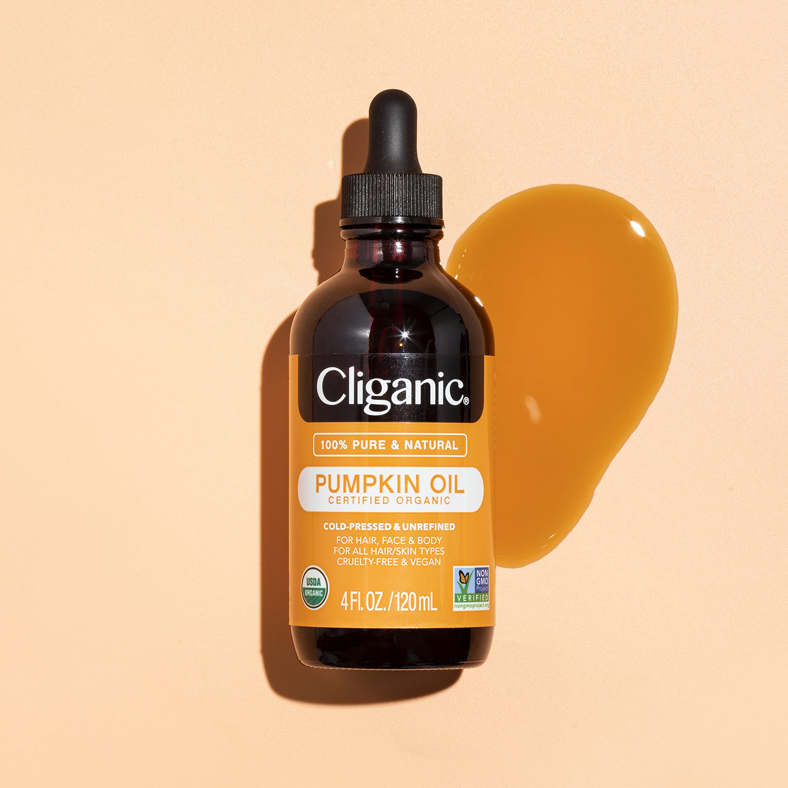 Cliganic Organic Pumpkin Seed Oil, 100% Pure - For Face & Hair | Natural Cold Pressed Unrefined CliganicBuy Supplements Australia