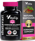 VitaUp Shatavari Capsules for Women 1200mg - USA Made Shatavari Root Supplement for Normal Hormonal Support, Menopause & Menstrual Wellness - 60 Vegan Capsules VitaUpBuy Supplements Australia