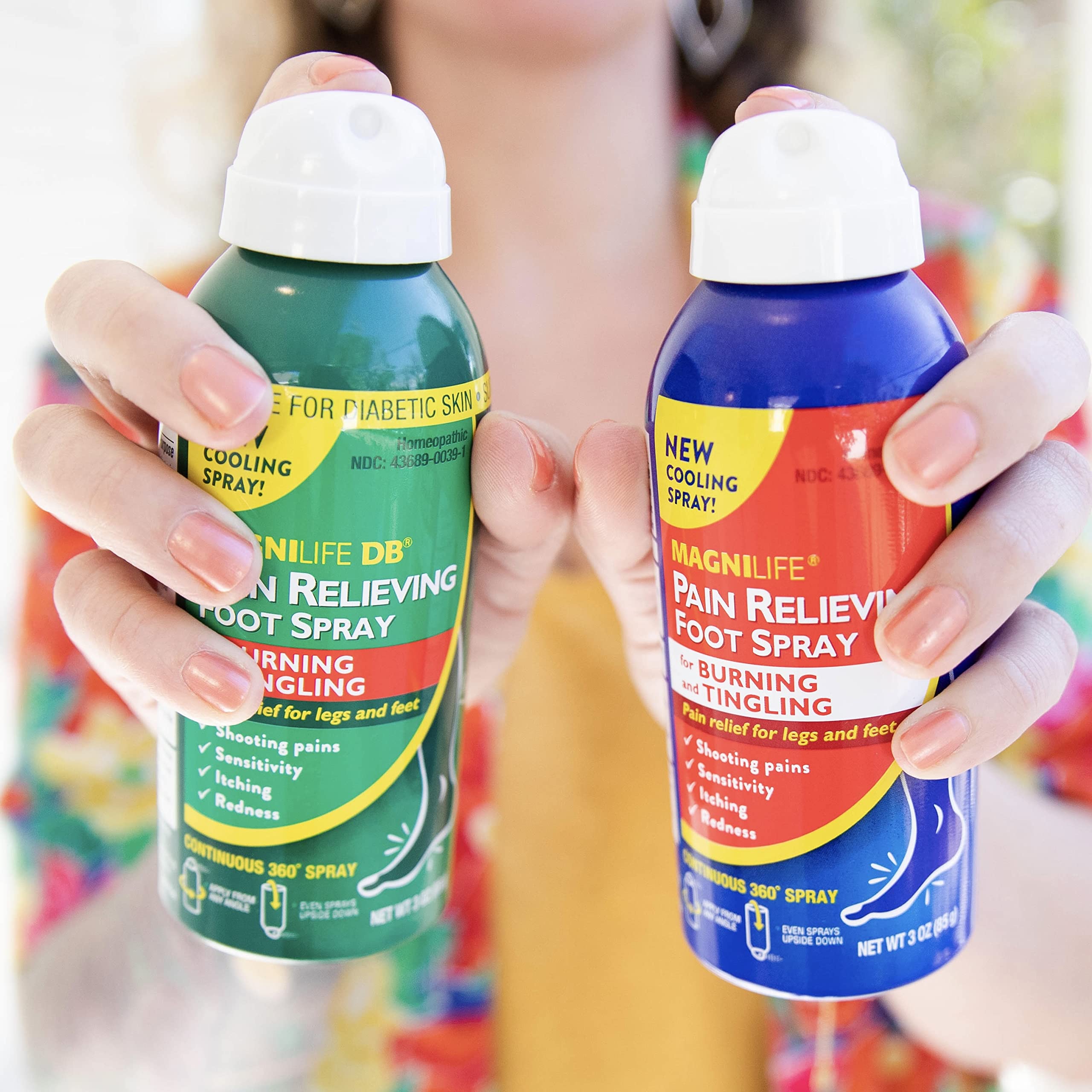 MagniLife Pain Relief Foot Spray, 3 oz, Pain Relief for Burning, Tingling or Sensitivity in Feet and Legs, No Alcohol Cooling Spray Moisturizes Dry, Cracked Heels MagniLifeBuy Supplements Australia