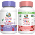MaryRuth Organics Gummies for Kids–Multivitamin (Mixed Berry & Cherry), & Probiotic (Strawberry) | USDA Organic, No Gelatin! | MARYRUTH'S