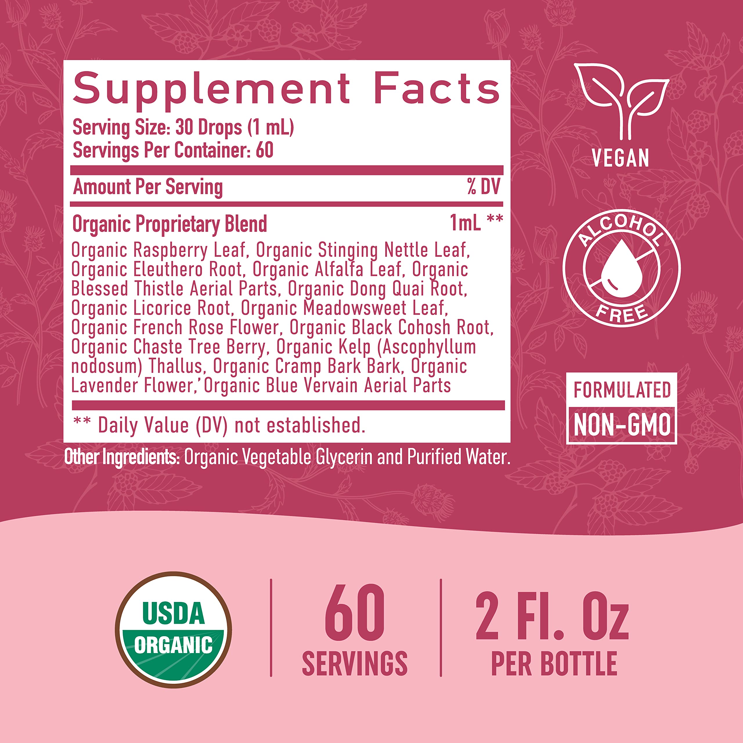 Hormone Balance Liquid Drops | With Stinging Nettle, Black Cohosh, Red Raspberry Leaf SMNutritionBuy Supplements Australia