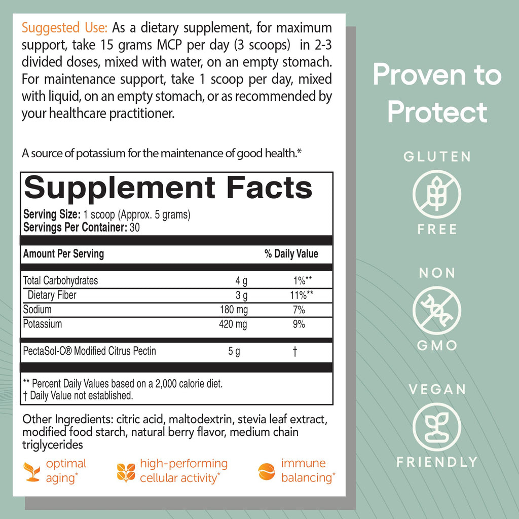 PectaSol Modified Citrus Pectin – 184g Berry Powder – Total-Body Health Supplement to Support the Heart, Immune System, Inflammation Response & Healthy Aging + Maintain Healthy Galectin-3 Levels EcoNugenicsBuy Supplements Australia