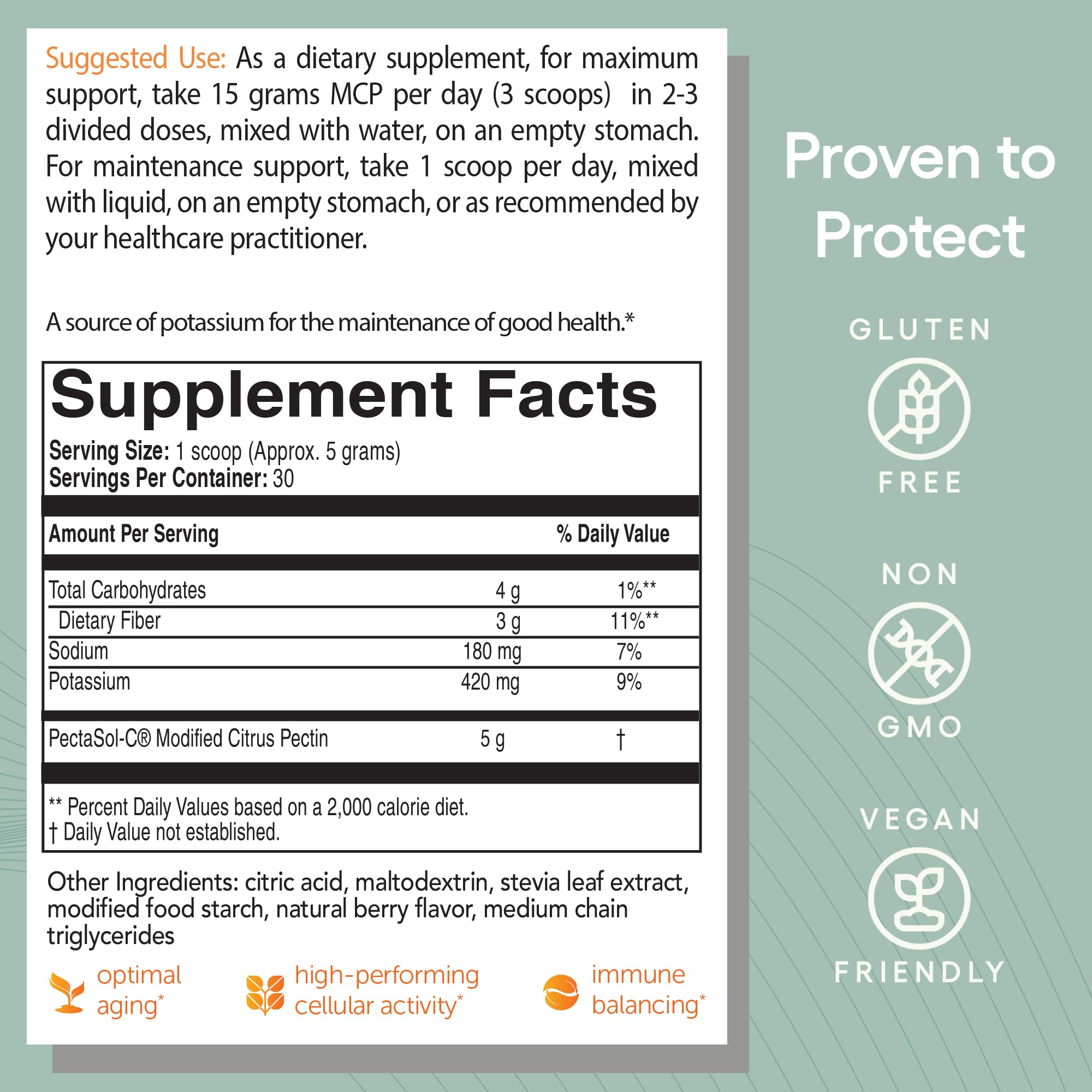 PectaSol Modified Citrus Pectin – 184g Berry Powder – Total-Body Health Supplement to Support the Heart, Immune System, Inflammation Response & Healthy Aging + Maintain Healthy Galectin-3 Levels EcoNugenicsBuy Supplements Australia