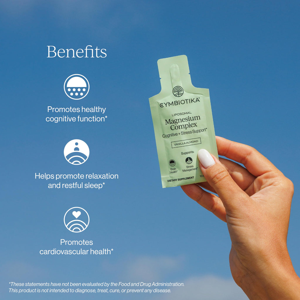 Cymbiotika Liposomal Magnesium Complex – Promotes Relaxation, Restful Sleep, and Heart & Brain Health – Highly Absorbable 3-in-1 Formula
