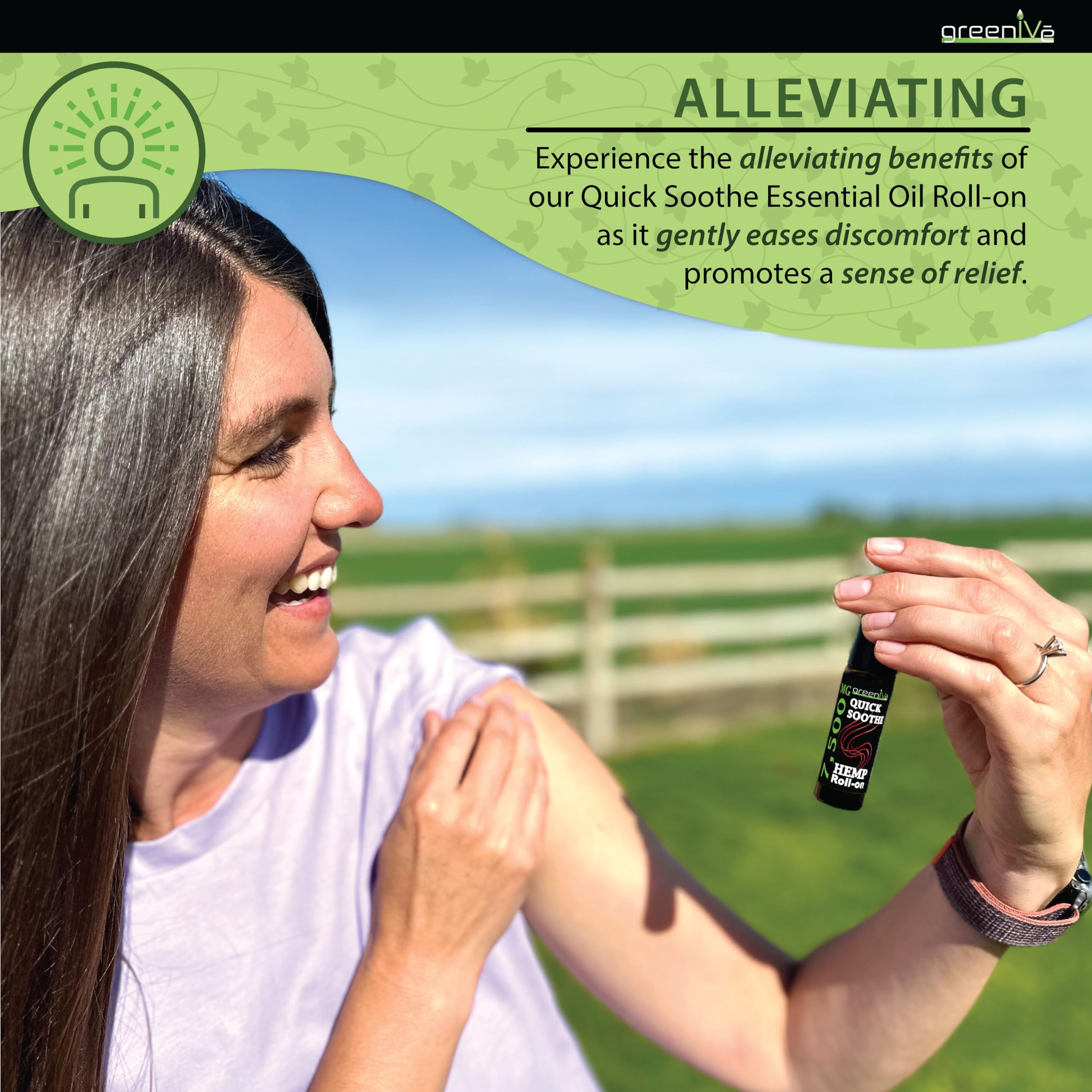 7,500mg Hemp Roll-On Quick Soothe Therapeutic Essential Oil Blend Exclusively on Amazon (1) GreenIVeBuy Supplements Australia