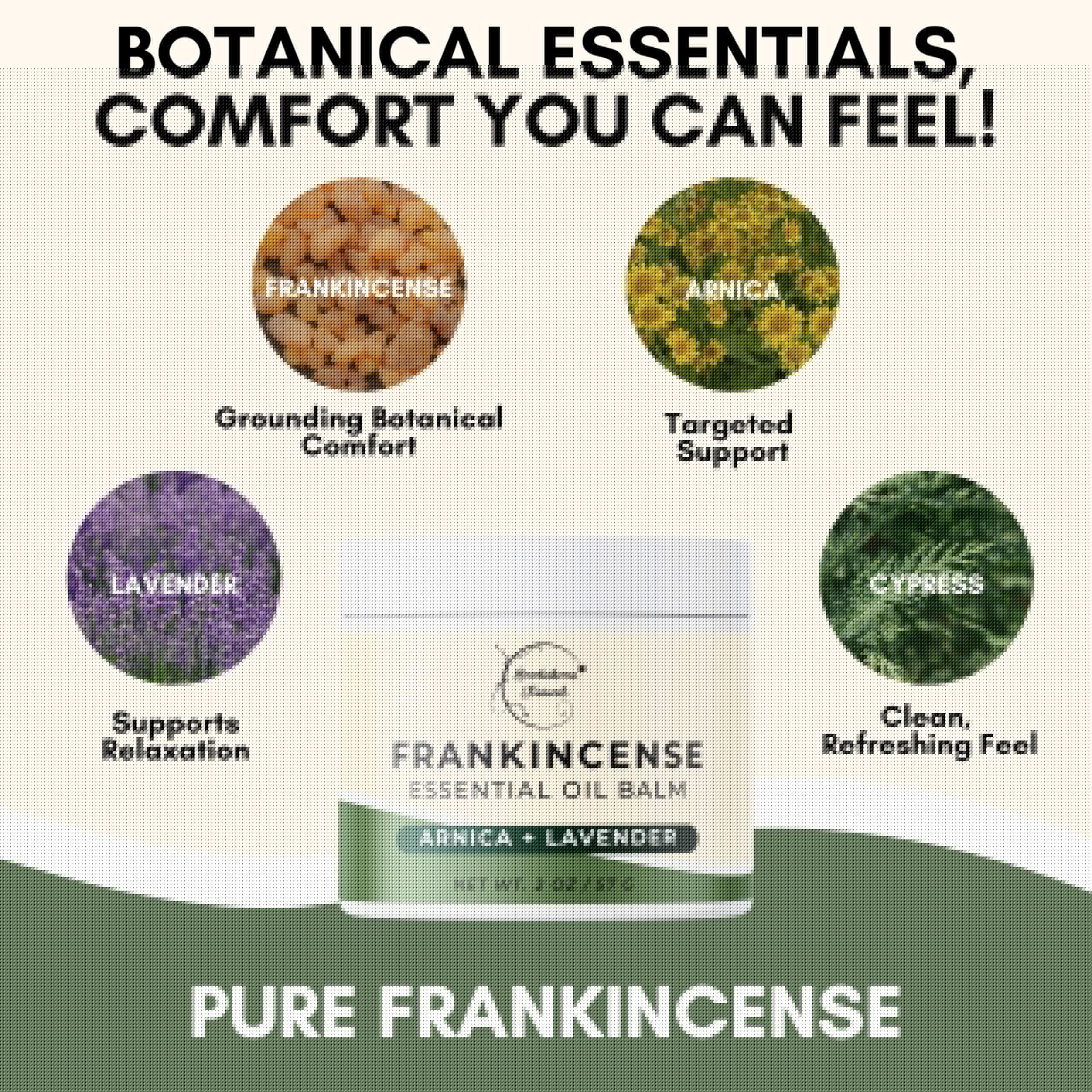 Brookethorne Naturals Frankincense Balm | Frankincense Essential Oil Balm for Skin Hydration | Soothing Muscle & Joint Support | Boswellia Extract, Arnica Montana, Castor Oil & Lavender 2oz Brookethorne NaturalsBuy Supplements Australia