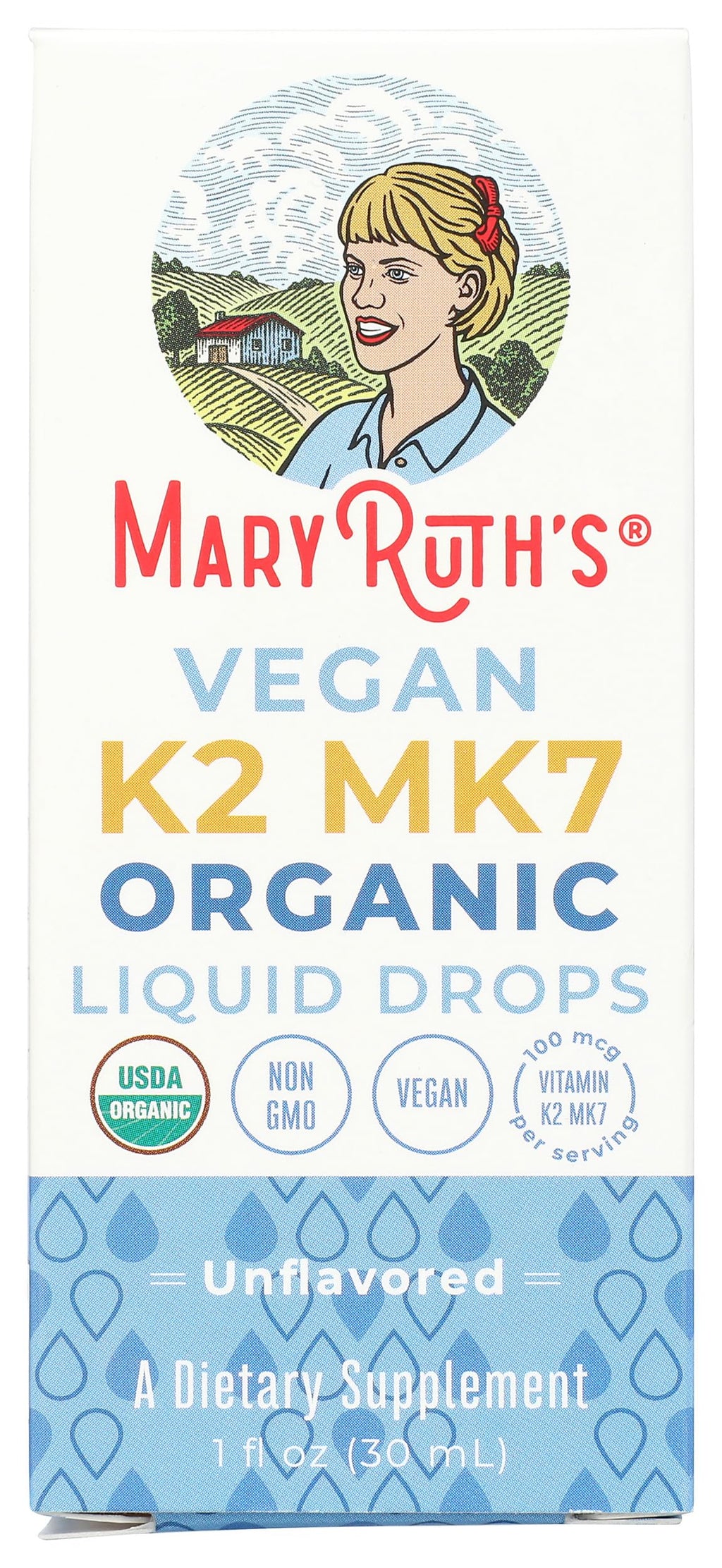 MaryRuth’s USDA Organic Vitamin K2 MK7 Liquid Drops for Adults & Kids | Sourced from Natto | Menaquinone- 7 | Vegan K2 Vitamin for Bone Health & Calcium Absorption | 1oz | Up to 90 Servings MARYRUTH'SBuy Supplements Australia