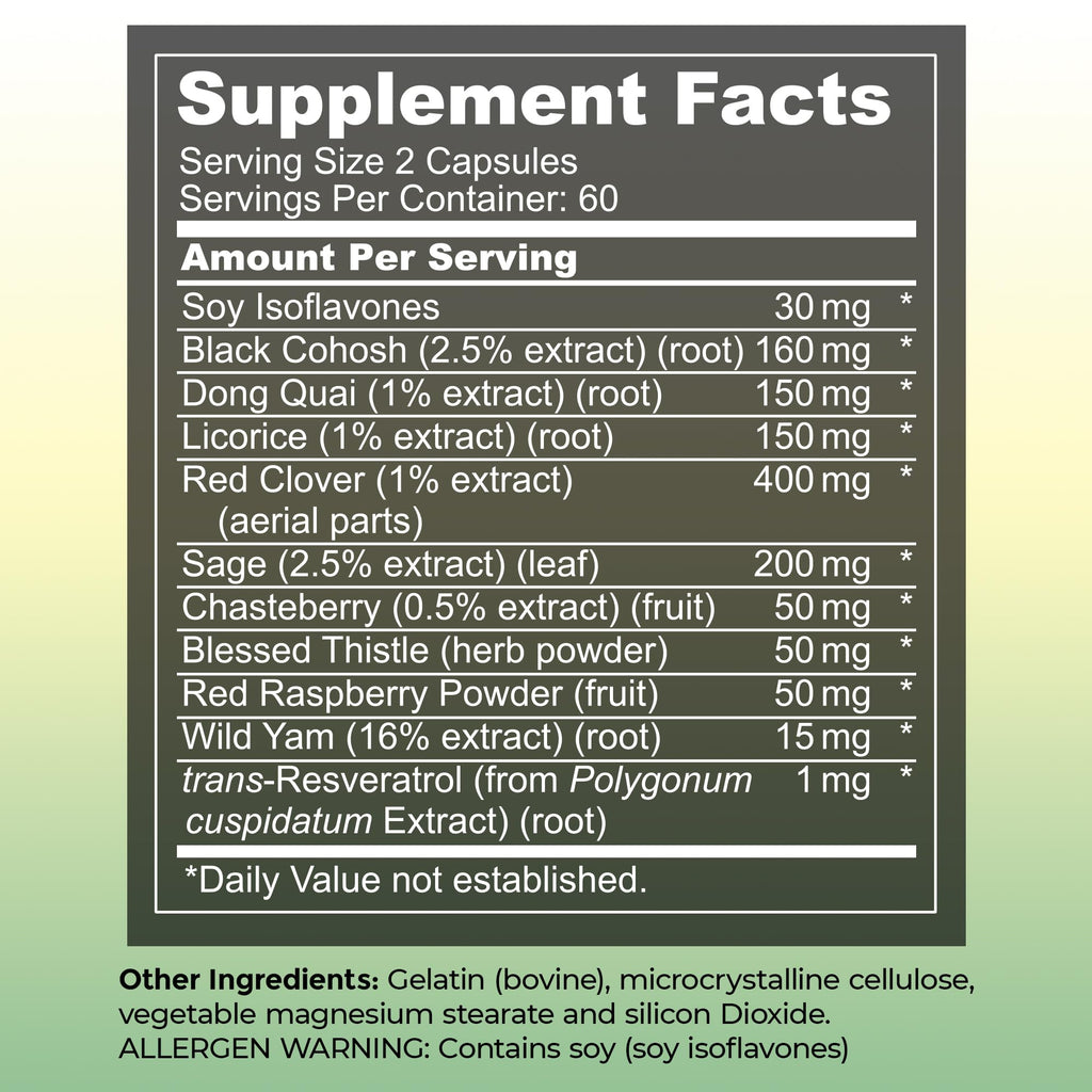 UltaLife Her Harmony Menopause Supplements for Women - Hot Flashes Menopause Relief & Hormone Balance for Women - Contains Black Cohosh, Dong Quai, Red Clover & More - Estrogen Free - 120 Capsules ULTALIFEBuy Supplements Australia