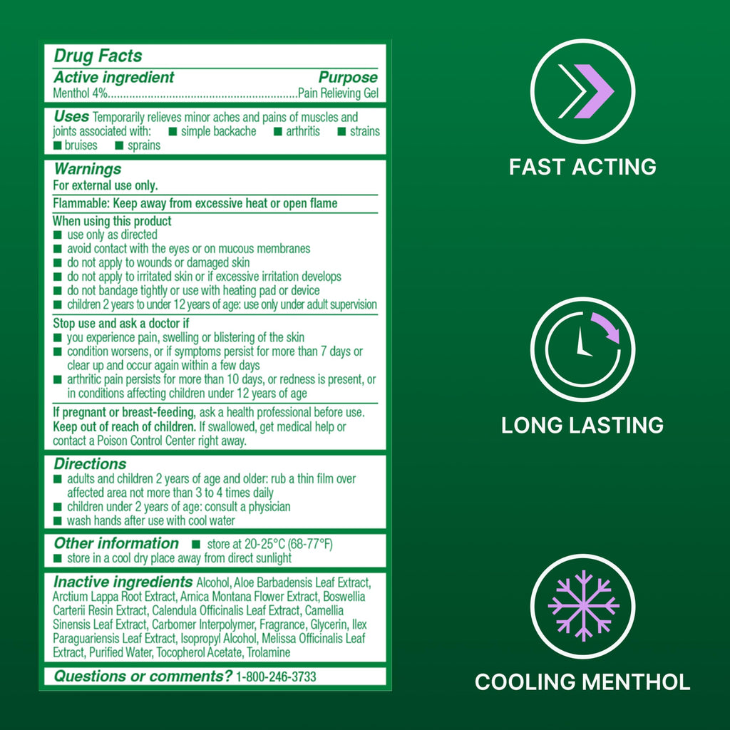Biofreeze Overnight Gel Pain Relief, Knee & Lower Back Pain Relief, Arthritis Pain Reliever, Neck Pain Relief, Cooling Joint Pain Relief, Lavender Scented Menthol Gel 3 Fl Oz BiofreezeBuy Supplements Australia