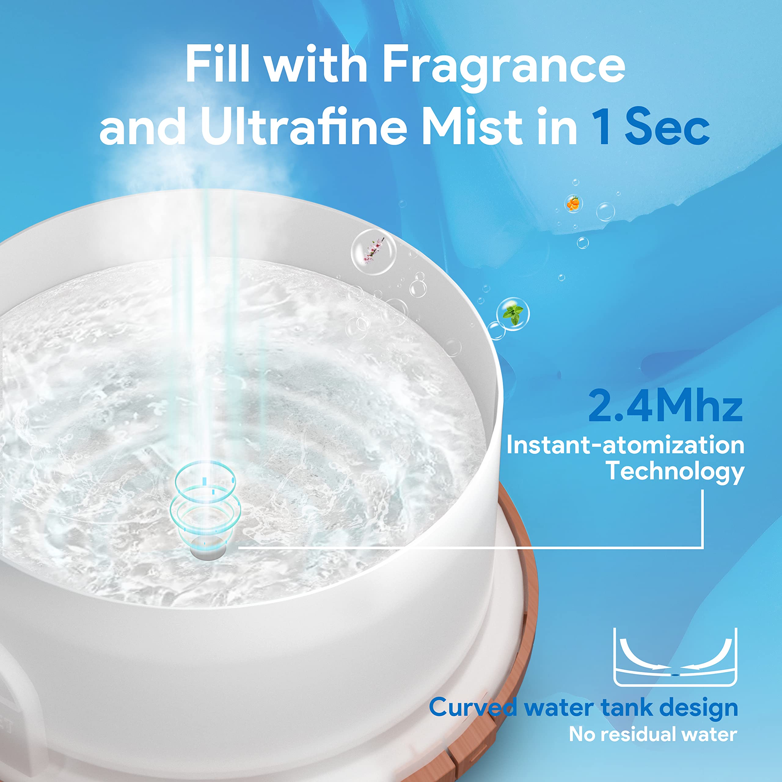 ASAKUKI 500ml Premium, Essential Oil Diffuser with Remote Control, 5 in 1 Ultrasonic Aromatherapy Fragrant ASAKUKIBuy Supplements Australia