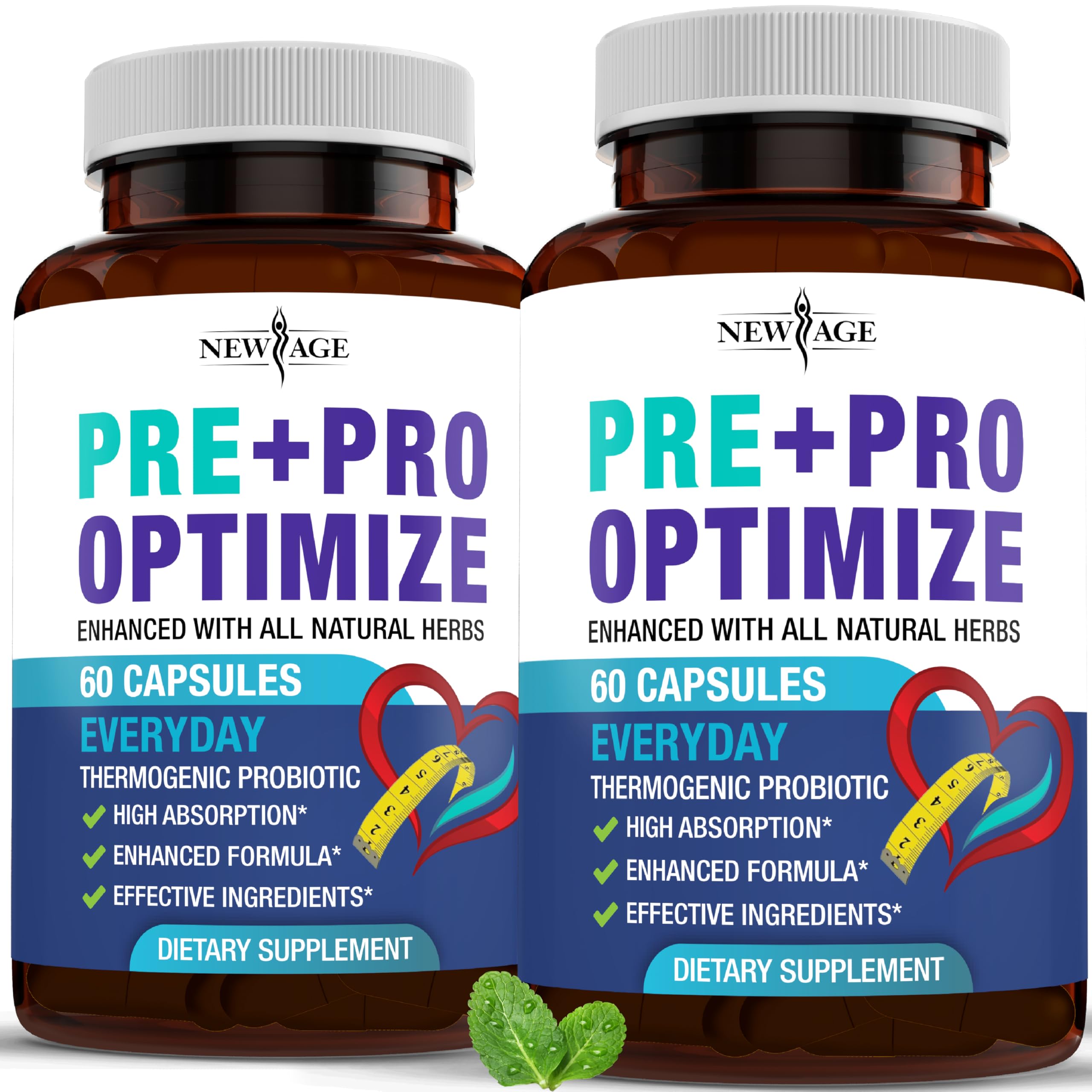 Pro Optimize Probiotics for Women, Menopause, 70 Billion CFU, Digestive Health - Relief for Bloating, Hot Flashes, Joint Support, Night Sweats - Gut Health & Metabolism - Dong Quai (120 (Pack of 2)) NEW AGEBuy Supplements Australia