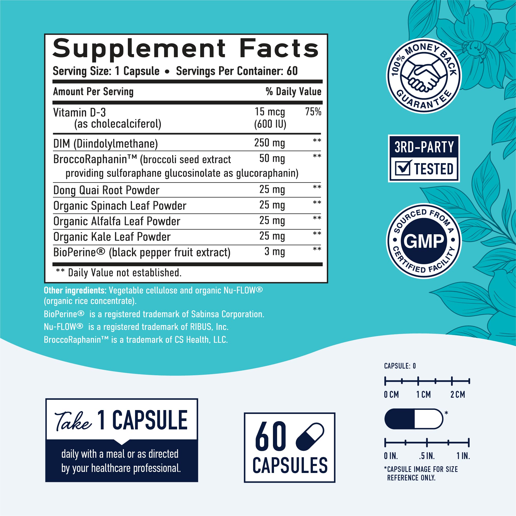 DIM Supplement 250 mg | Estrogen Balance for Women | Hormone Menopause Relief SMNutritionBuy Supplements Australia
