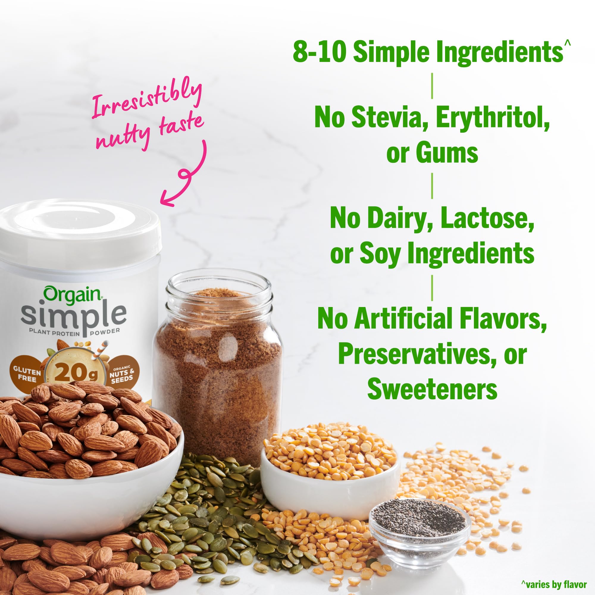 Orgain Organic Simple Vegan Protein Powder, Peanut Butter - 20g Plant Based Protein OrgainBuy Supplements Australia