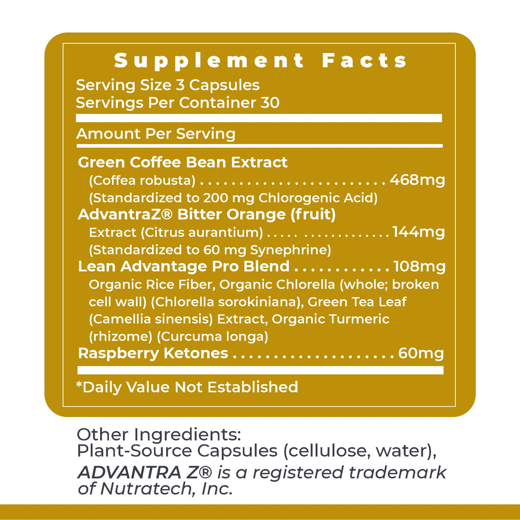 Premier Research Labs Lean Advantage: Green Coffee Bean Extract for Weight Loss, Green Coffee Extract, Coffee Pills, Appetite Suppressant for Women & Men, Weight Management Supplement - 90 Capsules Premier Research LabsBuy Supplements Australia