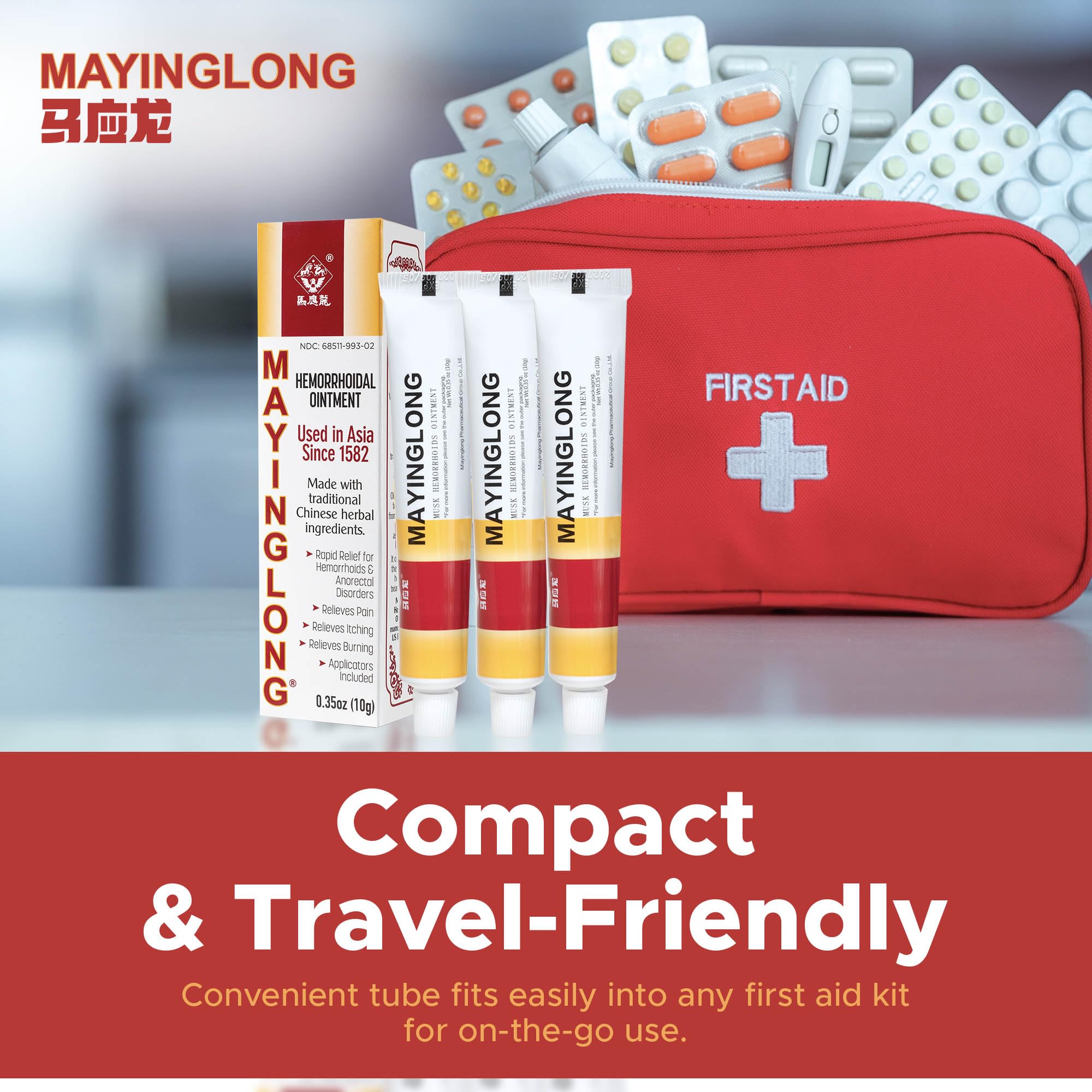 Mayinglong Musk Hemorrhoidal Ointment, Helps Relieve Itching, Burning, or Discomfort Fast (3 Pack) MayinglongBuy Supplements Australia