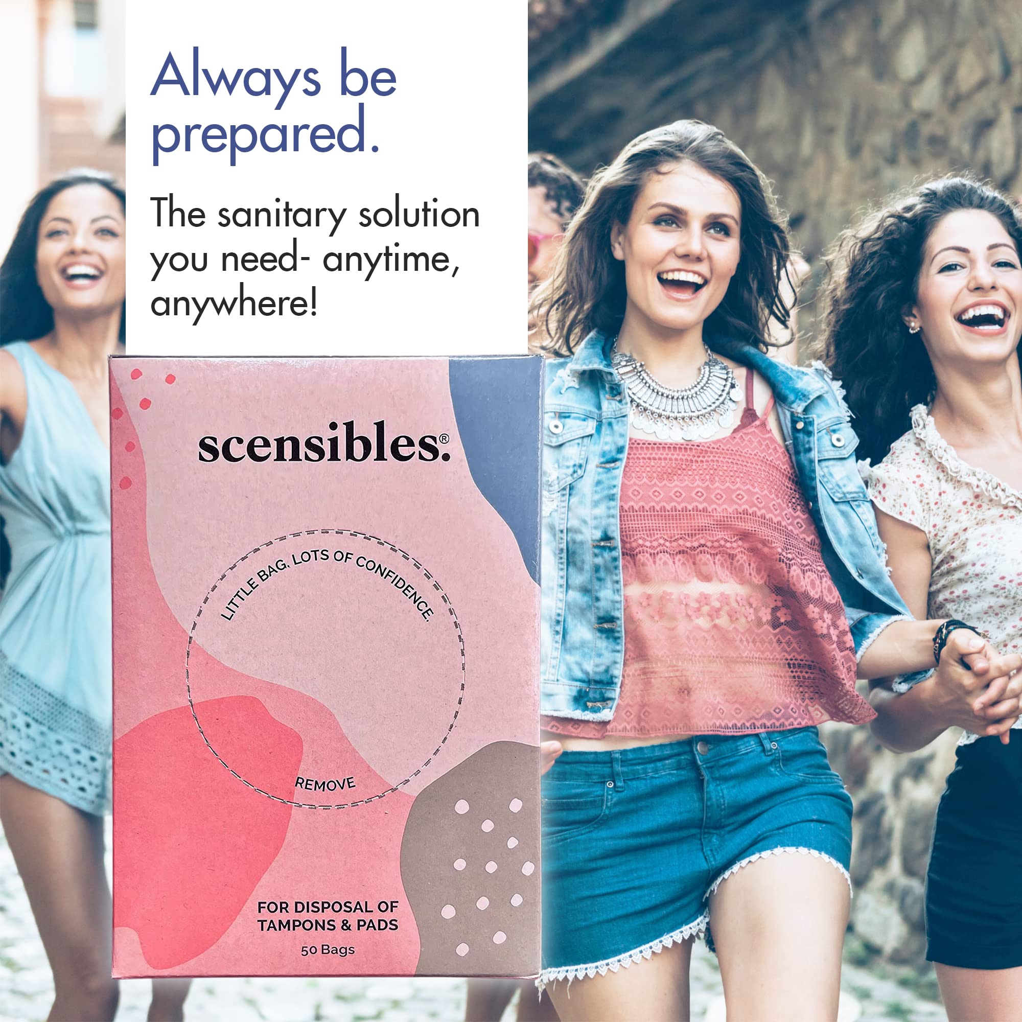 Scensibles Personal Care Disposal Bags (50 Count) - For Tampons, Pads, Liners, Condoms & More SCENSIBLESBuy Supplements Australia