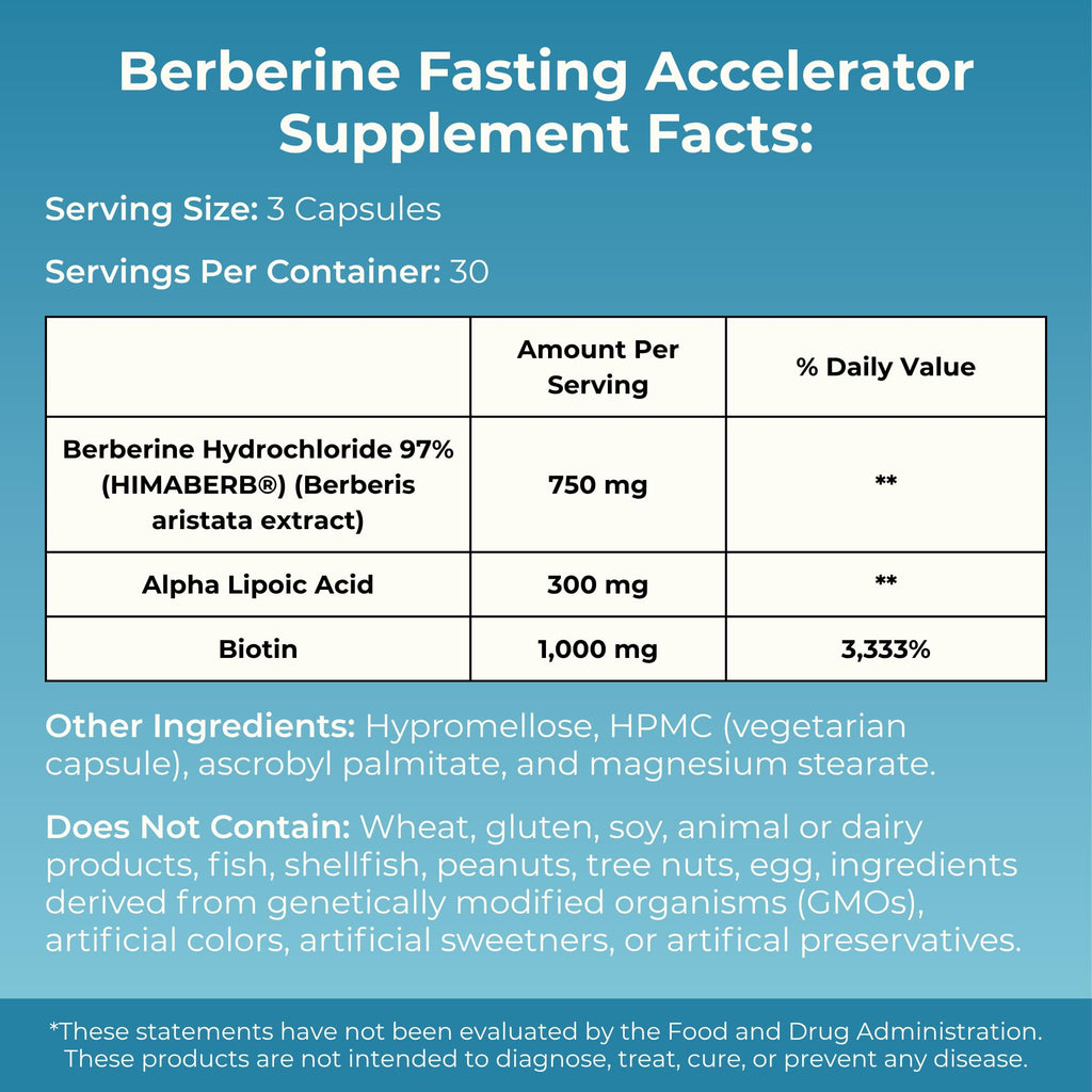 MYOXCIENCE Berberine Fasting Accelerator | Himaberb Berberine HCL with ALA (Alpha Lipoic Acid) and Biotin (90 Capsules) MYOXCIENCE buy supplements Au