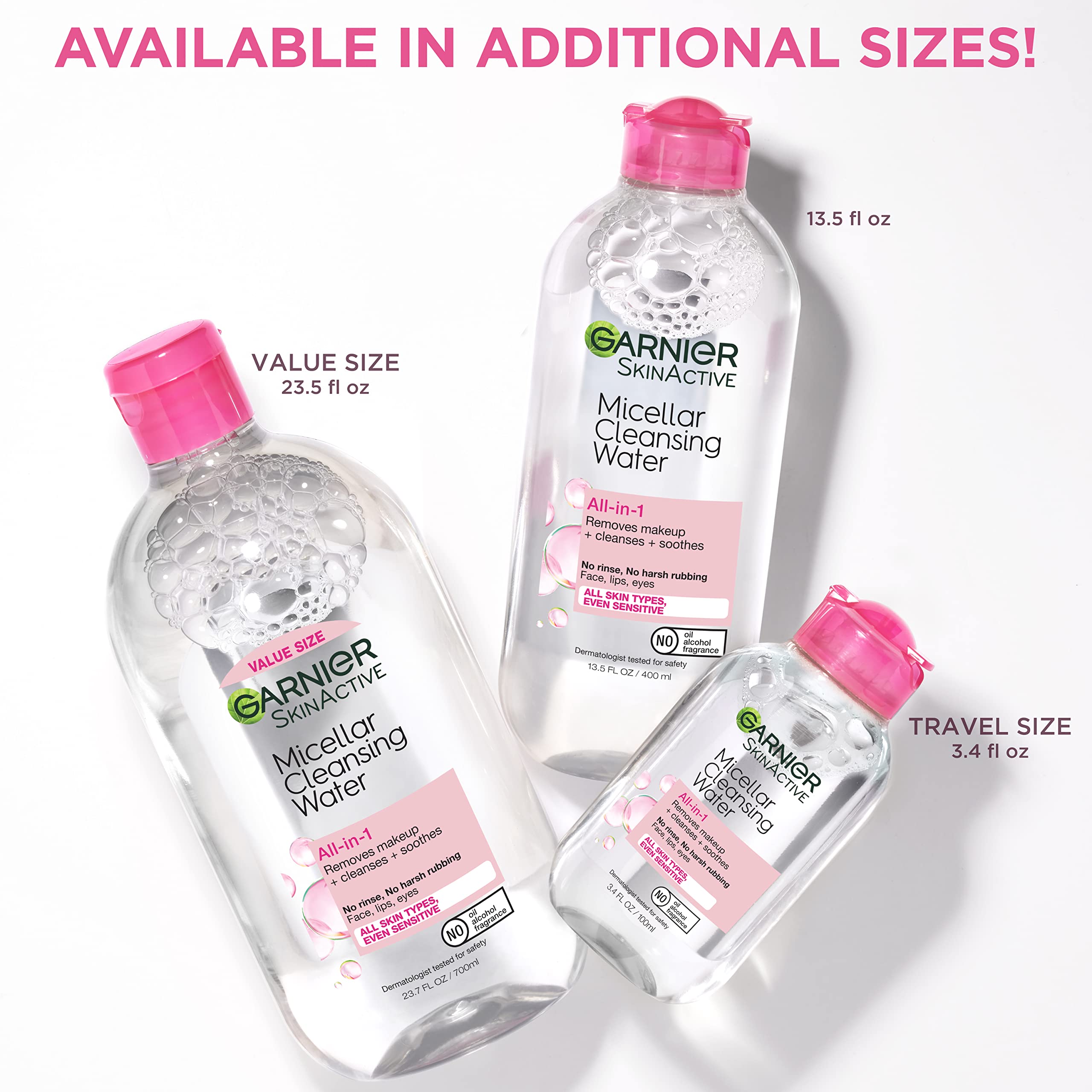 Garnier SkinActive Micellar Cleansing Water, For All Skin Types, 3.4 fl; oz., 3 Count GarnierBuy Supplements Australia