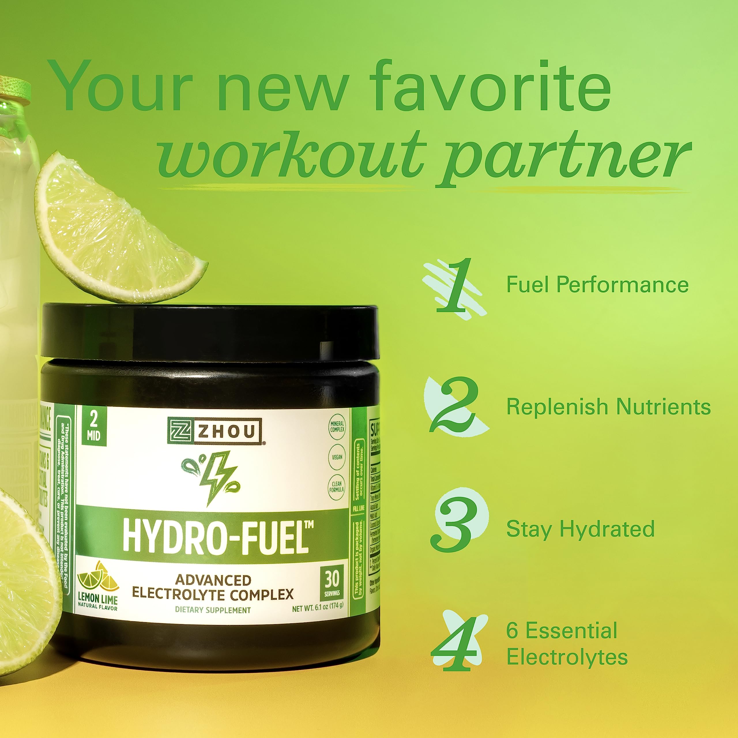 Zhou Nutrition Hydro Fuel, Sugar Free Electrolyte Powder, Replenish Nutrients, Restore Zhou NutritionBuy Supplements Australia