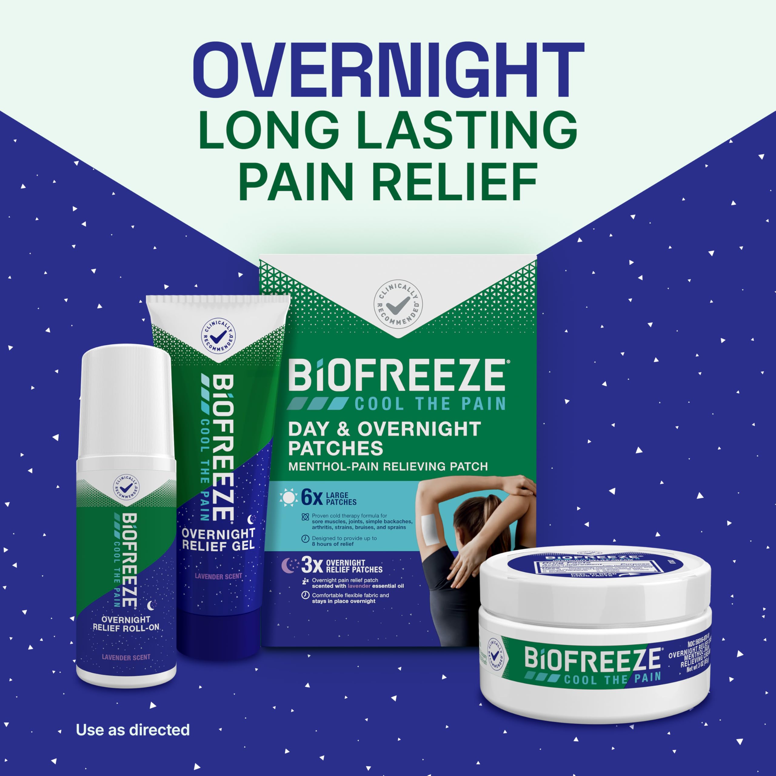 Biofreeze Overnight Gel Pain Relief, Knee & Lower Back Pain Relief, Arthritis Pain Reliever, Neck Pain Relief, Cooling Joint Pain Relief, Lavender Scented Menthol Gel 3 Fl Oz BiofreezeBuy Supplements Australia