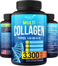 Multi Collagen Pills (Types I, II, III, V & X) - Marine Collagen & Bone Broth Capsules 