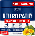 Neuropathy Cream - Maximum Strength - Arnica, MSM, Hemp Seed Oil, Ginkgo Biloba, Capsaicin - Non-Greasy with Cooling Effect - Value Pack - Natural Ingredients - Formulated in USA ArvesaBuy Supplements Australia