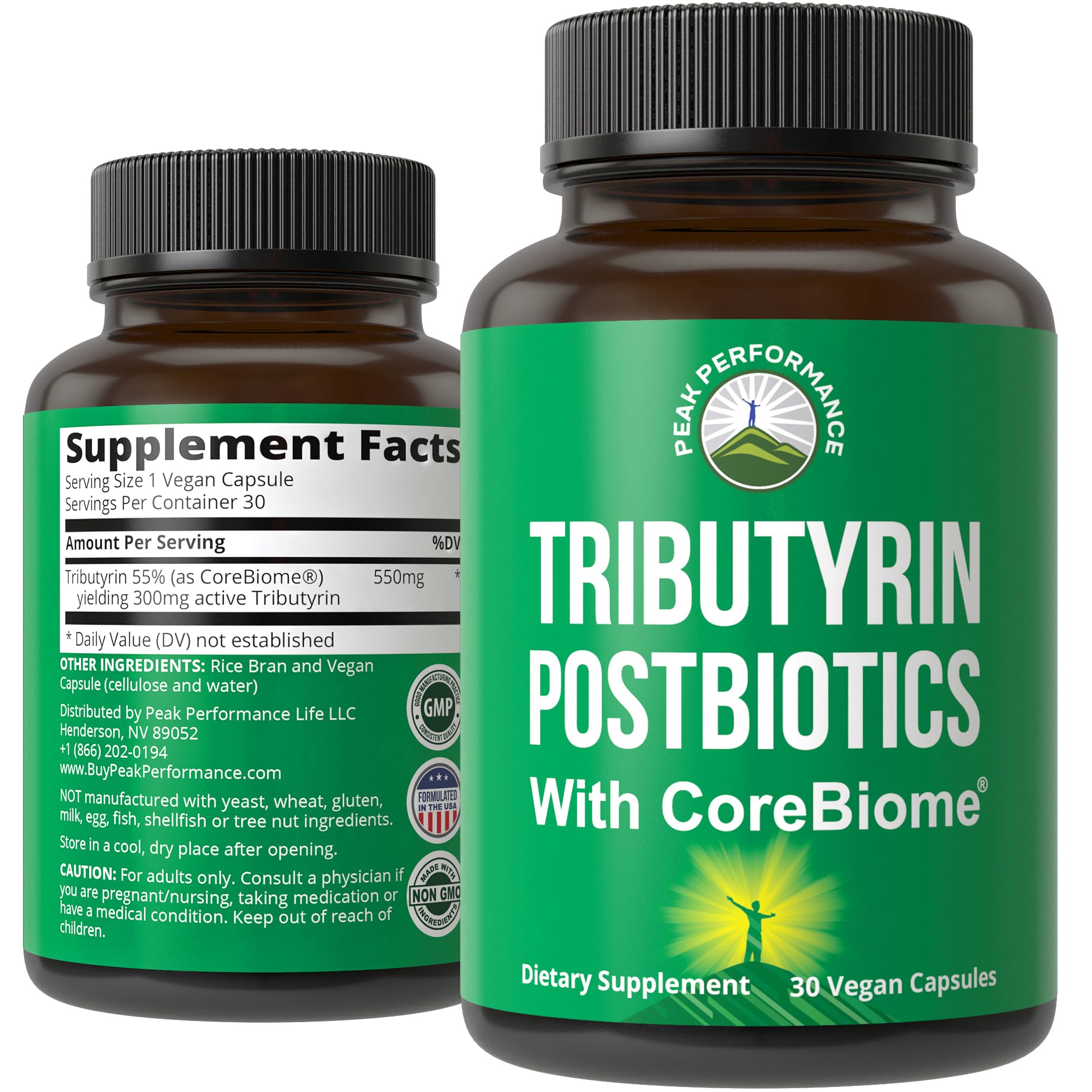 CoreBiome Tributyrin Postbiotic Supplement Clinically Tested for Gut Health. More Effective Than Sodium Butyrate Capsules. High Bioavailability Post Biotics for Digestive, Leaky Gut, Colon, Microbiome Peak PerformanceBuy Supplements Australia
