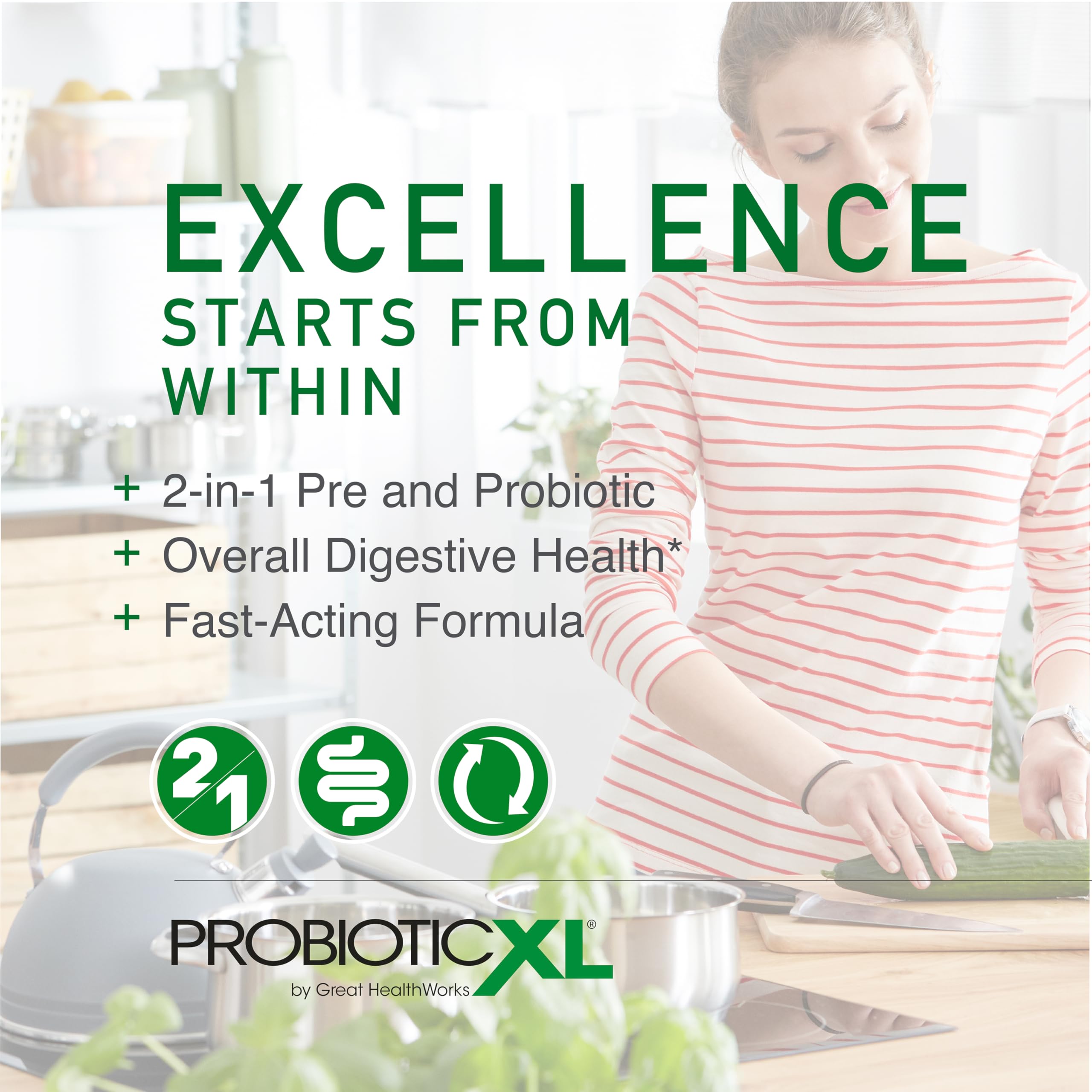 OmegaXL Powerful Joint and Muscle Support Supplement 60 Count (2 Pack) & Probiotic XL - PreforPro, DE111, Shelf Stable - Promote Healthy Gut Flora Growth (30 Veggie caps) OmegaXLBuy Supplements Australia