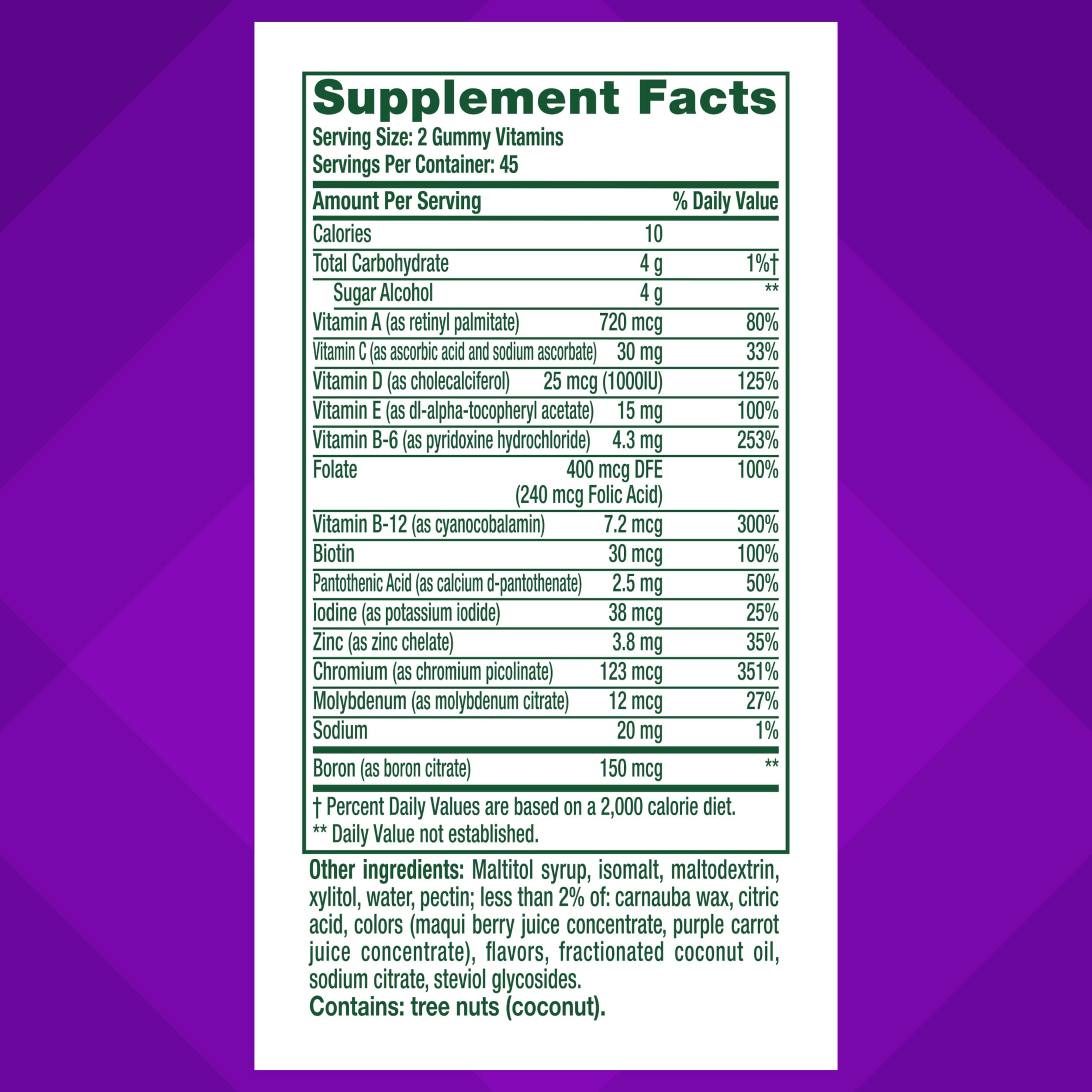 vitafusion Sugar Free Men’s Multi Daily Gummy Multivitamins, Supports Energy Metabolism, Muscle and Immune Health VitafusionBuy Supplements Australia