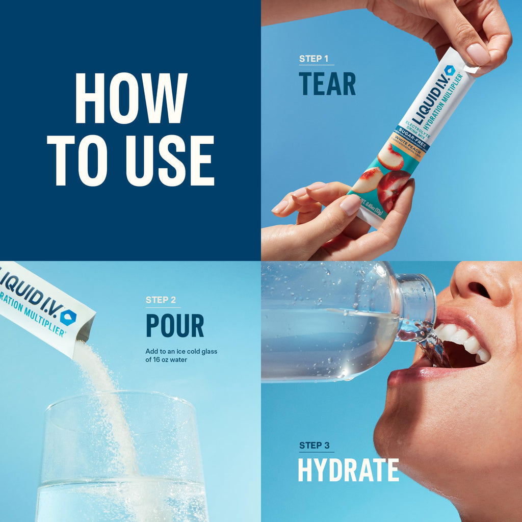 Liquid I.V.® Hydration Multiplier® Sugar-Free - Lemon Lime - Hydration Powder Packets | Electrolyte Powder Drink Mix | Convenient Single-Serving Sticks | Non-GMO | 14 Servings (Pack of 3) Liquid I.V.Buy Supplements Australia