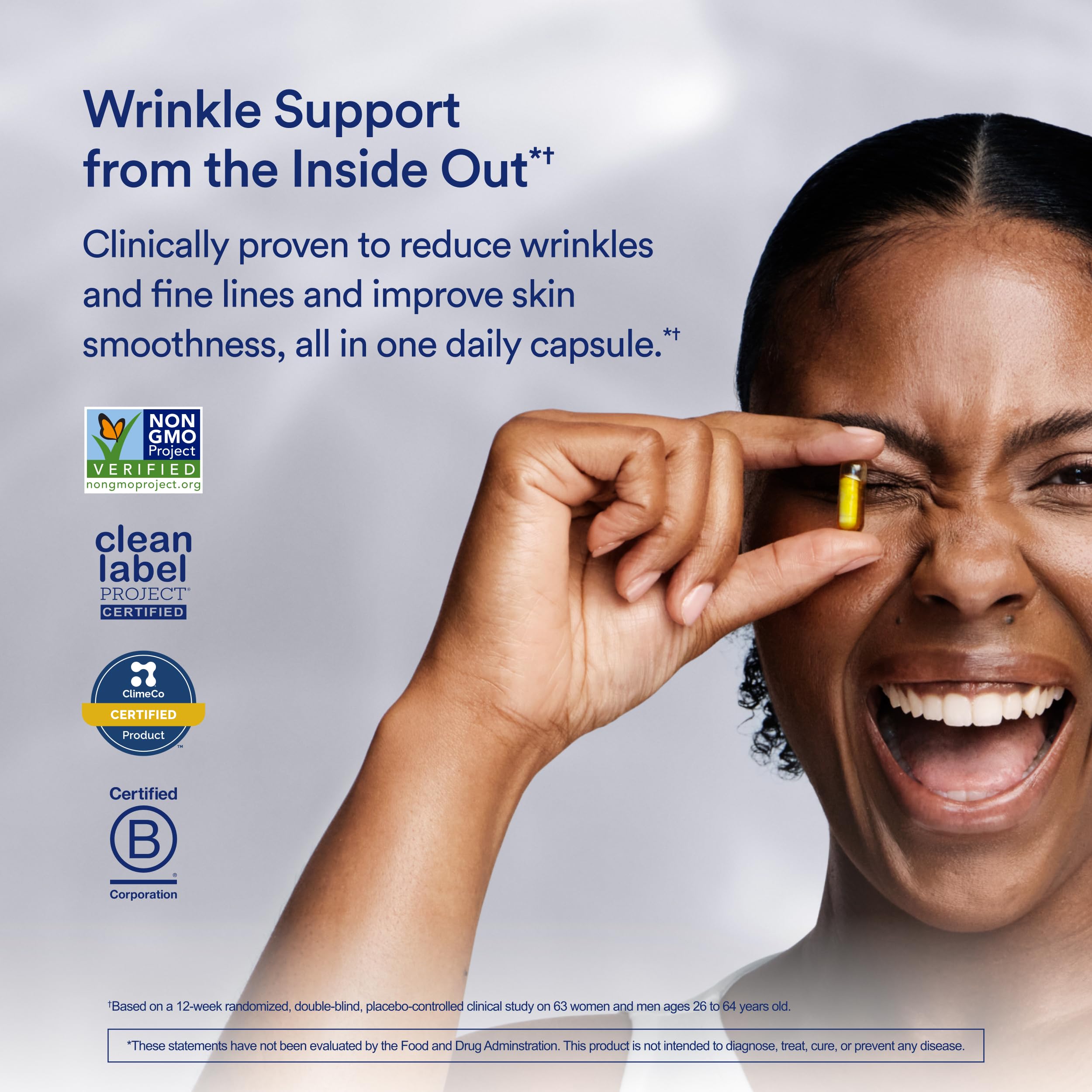 Ritual HyaCera Skin Supplement for Wrinkle Support, with Hyabest® and Ceratiq® for Skin Hydration Support, Hyaluronic Acid, Glycolipids, Ceramides, Gluten Free, Non GMO, Vanilla Essence, 30 Day Supply RitualBuy Supplements Australia
