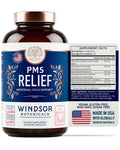 PMS Support Supplement for Women with Chasteberry, Maca Root, Ashwagandha - Period Relief, Bloating Relief for Women, Mood Support, Hormone Balance Herbal Supplements - 30 Day, 60 Vegan Capsules WINDSOR BOTANICALSBuy Supplements Australia