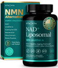Liposomal NAD+ Supplement - Resveratrol, Urolithin A, CoQ10 & Muira Puama (Made in USA) NAD Supplement for Natural Energy, Brain Fog, Digestion, Detox, Gut Health, Microbiome, NR NMN Replacement Etta VitaBuy Supplements Australia