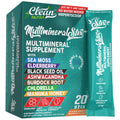 Sea Moss Powder Elderberry Ashwagandha Chlorella Manuka Honey VitaminD3 Vitamin C Zinc Spirulina Iodine Greens Detox Immune Support Sugar Free Hydration Powder Drink Mix – 20 Sticks Clean NutraceuticalsBuy Supplements Australia