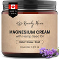Remedy Mama Magnesium Cream for Sleep, Cramps & Muscle Soreness – with Hemp Seed Oil, Jojoba, Shea & Mango Butter – Natural, Skin-Friendly & Safe for Kids – Lavender – 4oz Glass Jar – Made in Canada Remedy MamaBuy Supplements Australia