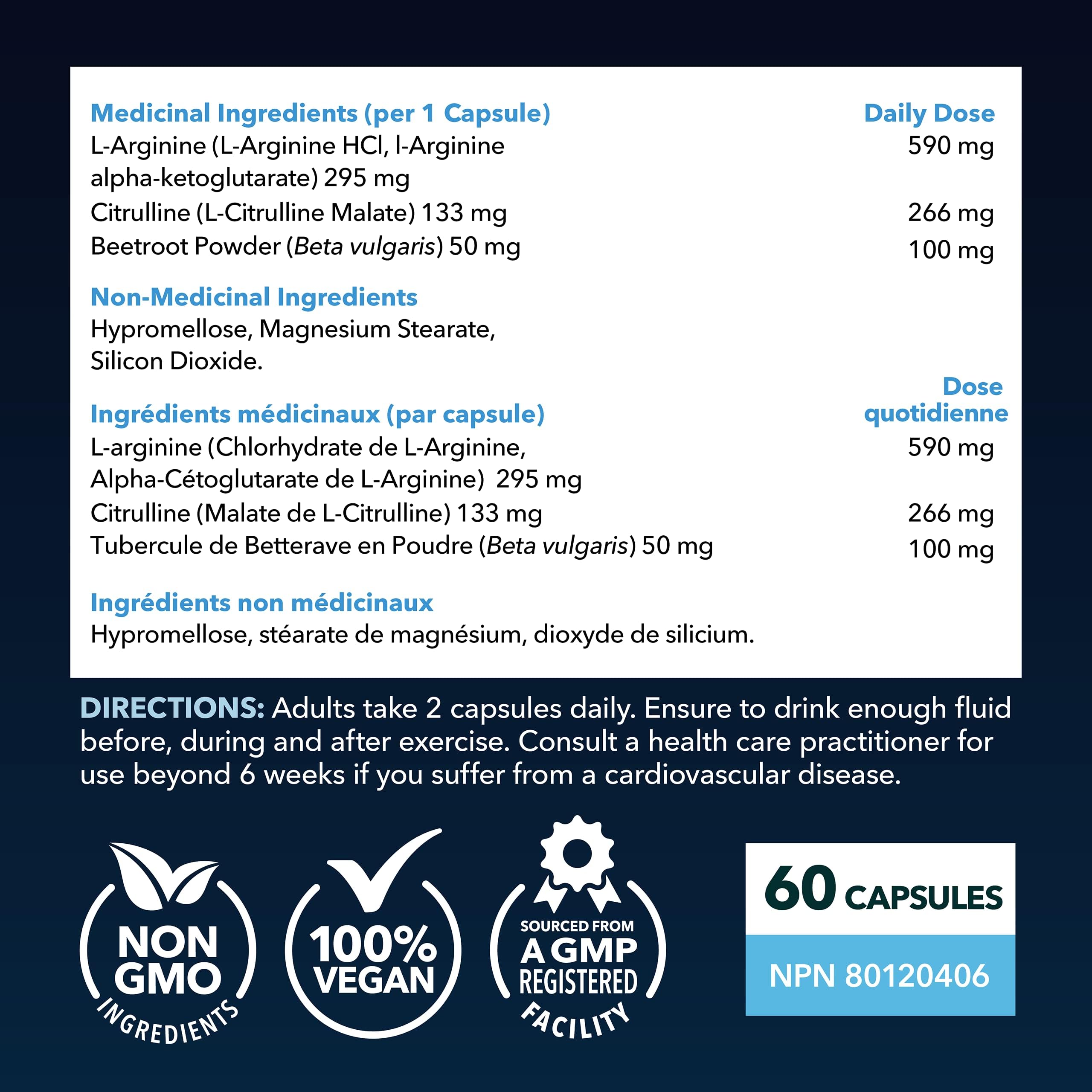 Extra Strength L Arginine - 1200mg Nitric Oxide Supplement for Muscle