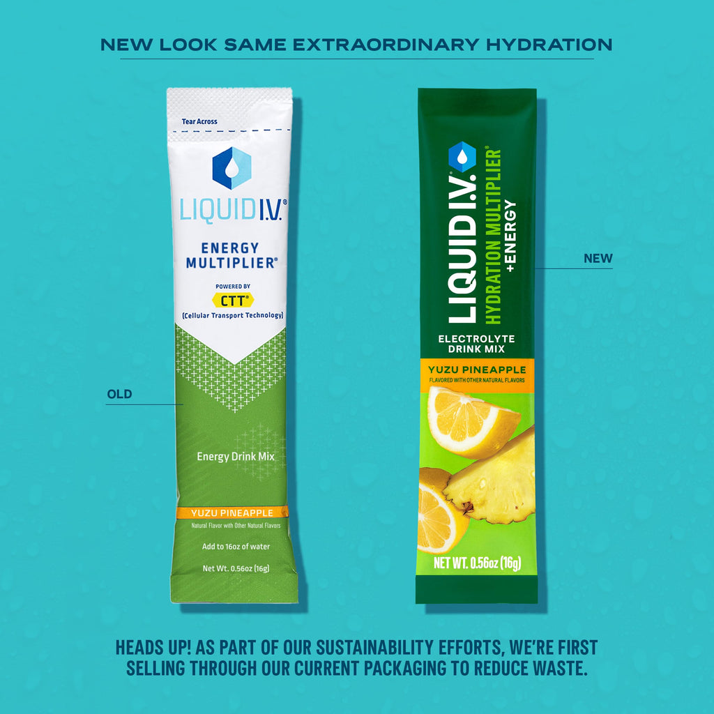 Liquid I.V.® Hydration Multiplier +Energy | Blackberry-Peach | Electrolyte Powder Drink Mix | 1 Pack (14 Servings) Liquid I.V.Buy Supplements Australia