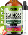 Pella Nutrition Sea Moss Drops with Bladderwrack – 4X Faster Absorption Than Irish Sea Moss Gel Superfood, Gummies, and Capsules – Digestive & Immune Support Supplement (Strawberry Lime, 60mL) Pella NutritionBuy Supplements Australia