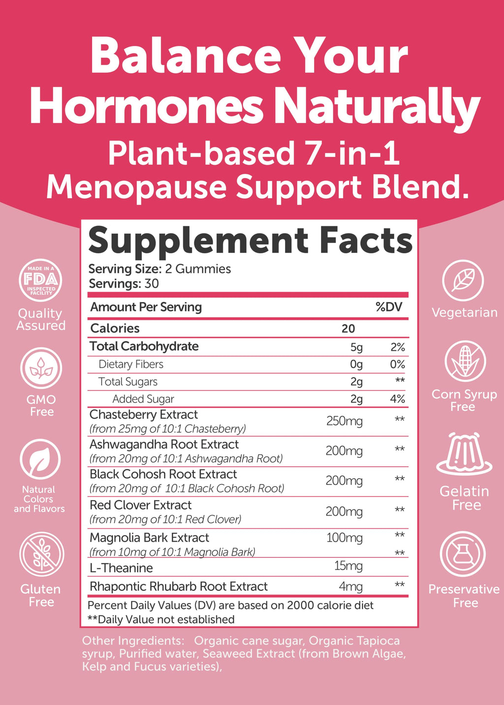 LUNAKAI USA Made Menopause Relief Gummies – Natural Menopause Supplements for Women with Black Cohosh & L-Theanine – Daily Support for Hot Flashes, Night Sweats & Hormonal Balance, 60ct LunakaiBuy Supplements Australia