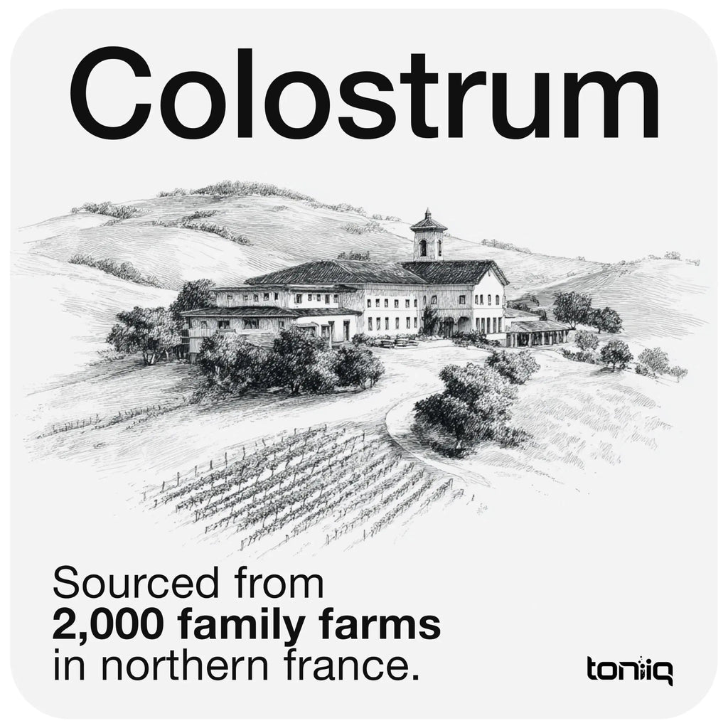 Toniiq Colostrum Powder – Ultra High Potency 50% IgG Concentrate – Farm-to-Jar Traceable French Colostrum – Microfiltered for Purity – Third-Party Lab Verified – 30 Servings Toniiq buy supplements Au