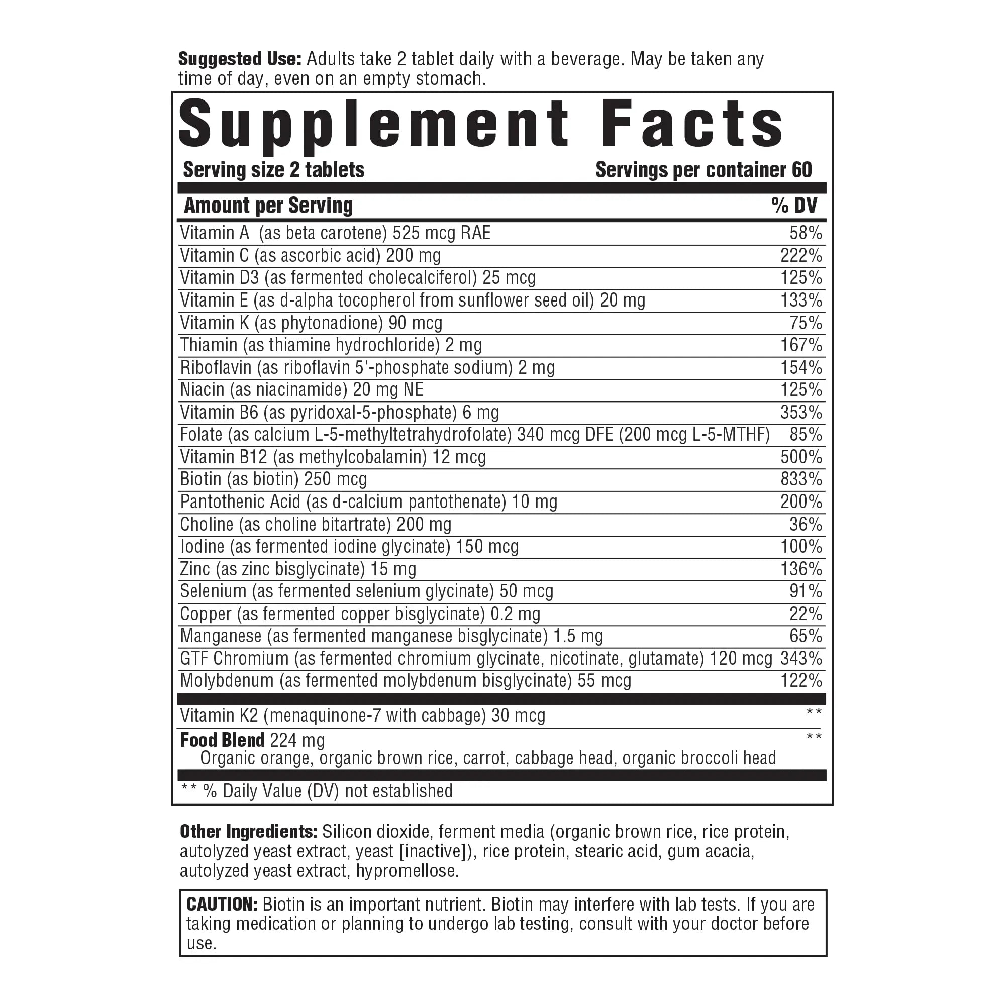 Innate Response Formulas Men’s 40+ Multivitamin - Daily Multivitamin for Men 40 and Over - Iron-Free - Includes Vitamins B12, B6, and D3 Innate Response Formulas