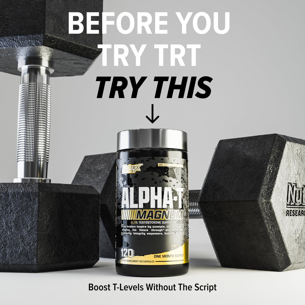 Nutrex Research Alpha-T Magnum Testosterone Support for Men | Anabolic Supplement with Tongkat Ali, Fadogia Agrestis, Shilajit and Ashwagandha | Muscle Builder for Strength, Growth & Hormone Balance Nutrex ResearchBuy Supplements Australia