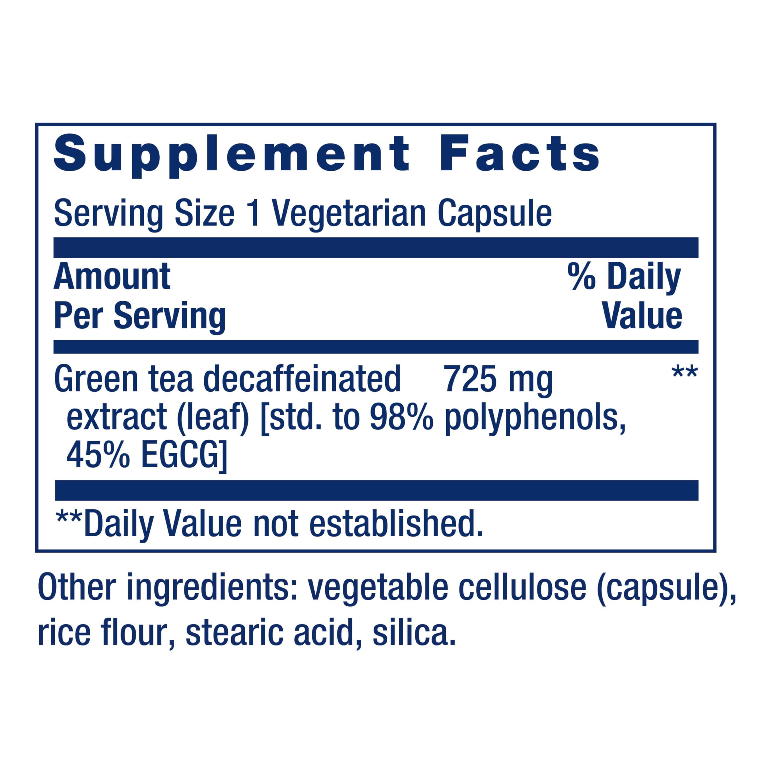 Life Extension Decaffeinated Mega Green Tea Extract – Polyphenol-Rich, Cell Health Life ExtensionBuy Supplements Australia