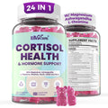 Cortisol Supplements for Women & Men, Cortisol Reducer Gummies w/ Magnesium, Ashwagandha, L-Theanine, Rhodiola, Reishi, 24 IN 1 Cortisol Detox Manager for Calm Mood, Focus & Relaxation,Vegan, 120 Cts EnvyCureBuy Supplements Australia