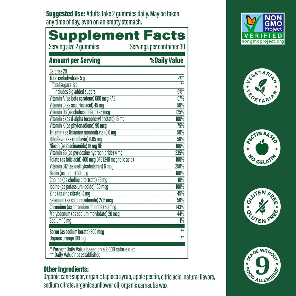 MegaFood Women's Multi - Multivitamin for Women - Gummy Vitamins - Vitamin C, Vitamin D, Zinc, Vitamin B12 & Choline - Immune Support & Bone Health MegaFoodBuy Supplements Australia