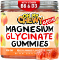Center-Filled Magnesium Glycinate Gummies 400MG - High Absorption for Kids, Teens & Adults - Supplement for Sleep, Calm & Muscle Relaxation with B6 & D3 - Gluten Free & Vegan Friendly - 60 Count OH MY CHEWYBuy Supplements Australia
