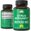 Citrus Bergamot + Red Yeast Rice. 2-in-1 Supplement. High Strength 10:1 Bergamot Extract. No Gluten, Zero Sugar, Vegan Capsules Peak PerformanceBuy Supplements Australia