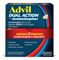 Advil Dual Action Coated Caplets with Acetaminophen, 250 Mg Ibuprofen and 500 Mg Acetaminophen Per Dose (2 Dose Equivalent) for 8 Hour Pain Relief - 2 Count x 50 Advil buy supplements Au